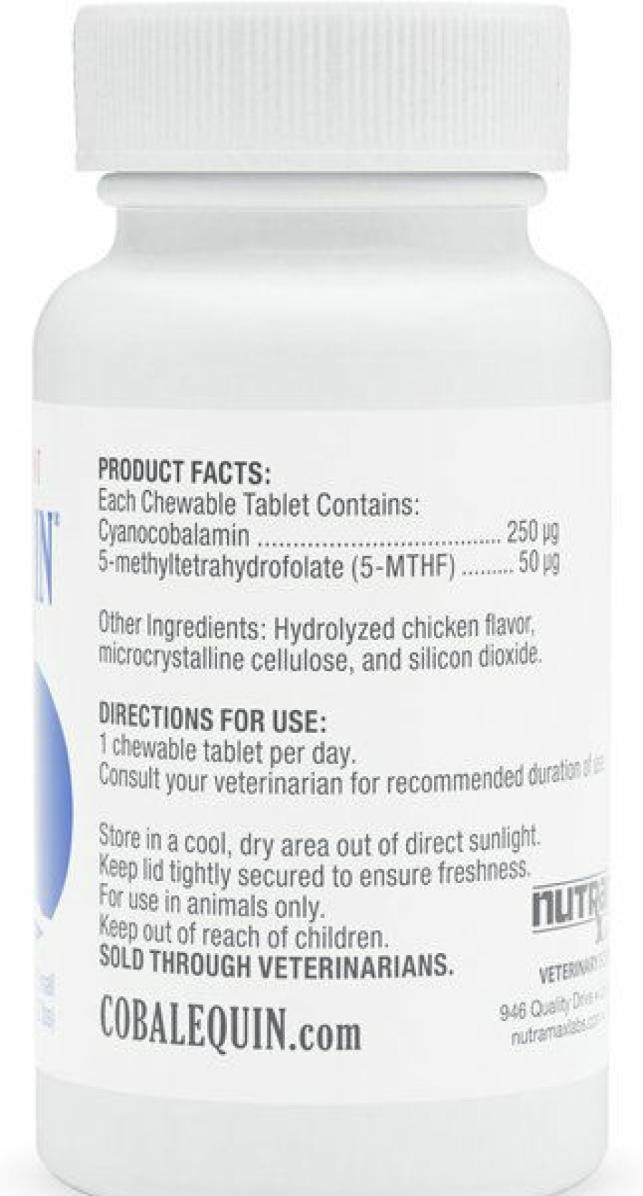 Cat Vitamins & Supplements * | Store Nutramax Cobalequin Chicken Flavored Chewable Tablets Supplement For Cats & Small Dogs, 45 Count