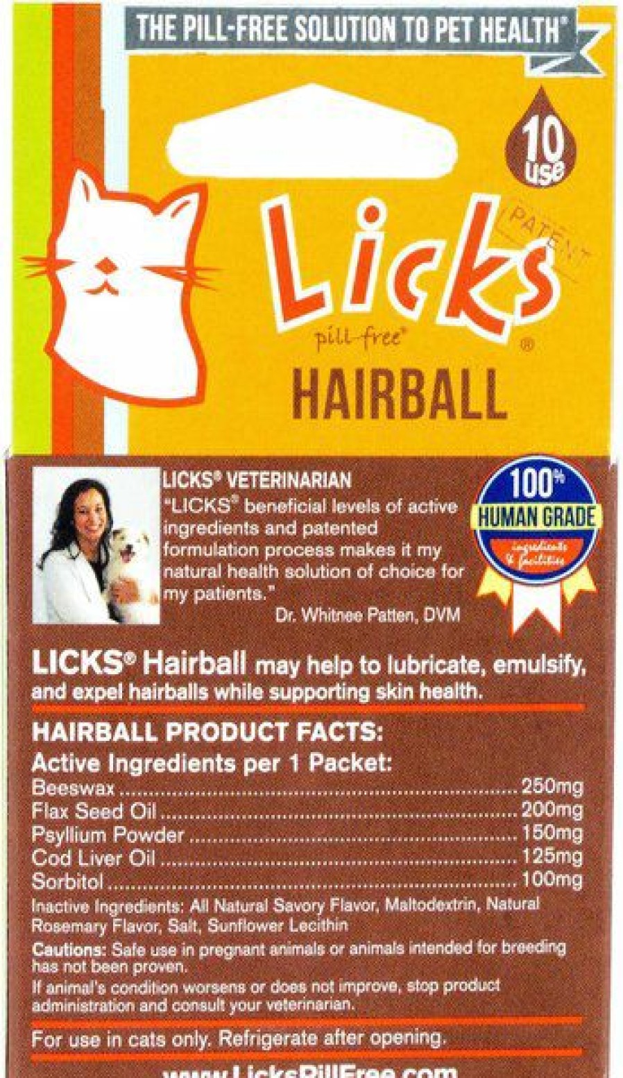 Cat Vitamins & Supplements * | Store Licks Pill-Free Hairball Cat Supplement