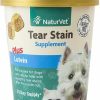 Cat Vitamins & Supplements * | Store Naturvet Tear Stain Plus Lutein Soft Chews Vision Supplement For Cats & Dogs