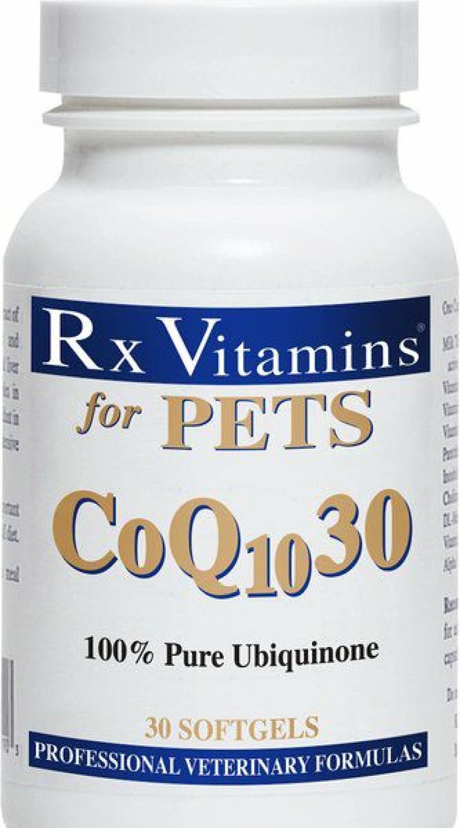 Cat Vitamins & Supplements * | Discount Rx Vitamins Coq10 30 Softgels Heart Supplement For Cats & Dogs, 30 Count