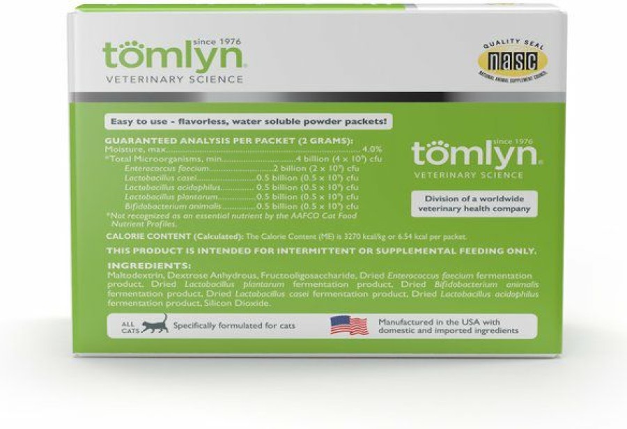 Cat Vitamins & Supplements * | Shop Tomlyn Pre & Probiotic Powder Digestive Supplement For Cats, 30 Count