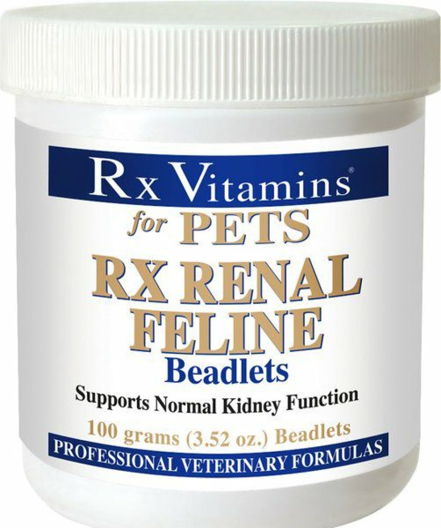 Cat Vitamins & Supplements * | New Rx Vitamins Rx Renal Beadlets Kidney Supplement For Cats, 100-G Jar