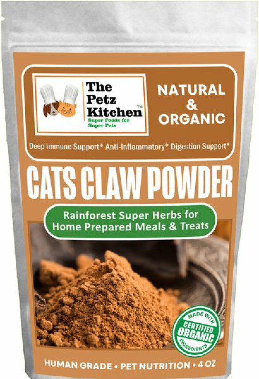 Cat Vitamins & Supplements * | Store The Petz Kitchen Cat'S Claw Powder Dog & Cat Supplement