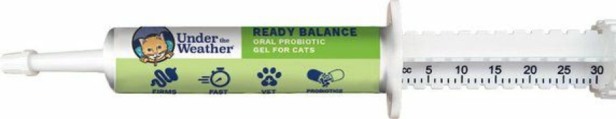 Cat Vitamins & Supplements * | Outlet Under The Weather Ready Balance Probiotic Oral Microbial Gel Cat Supplement, 30-Cc Syringe