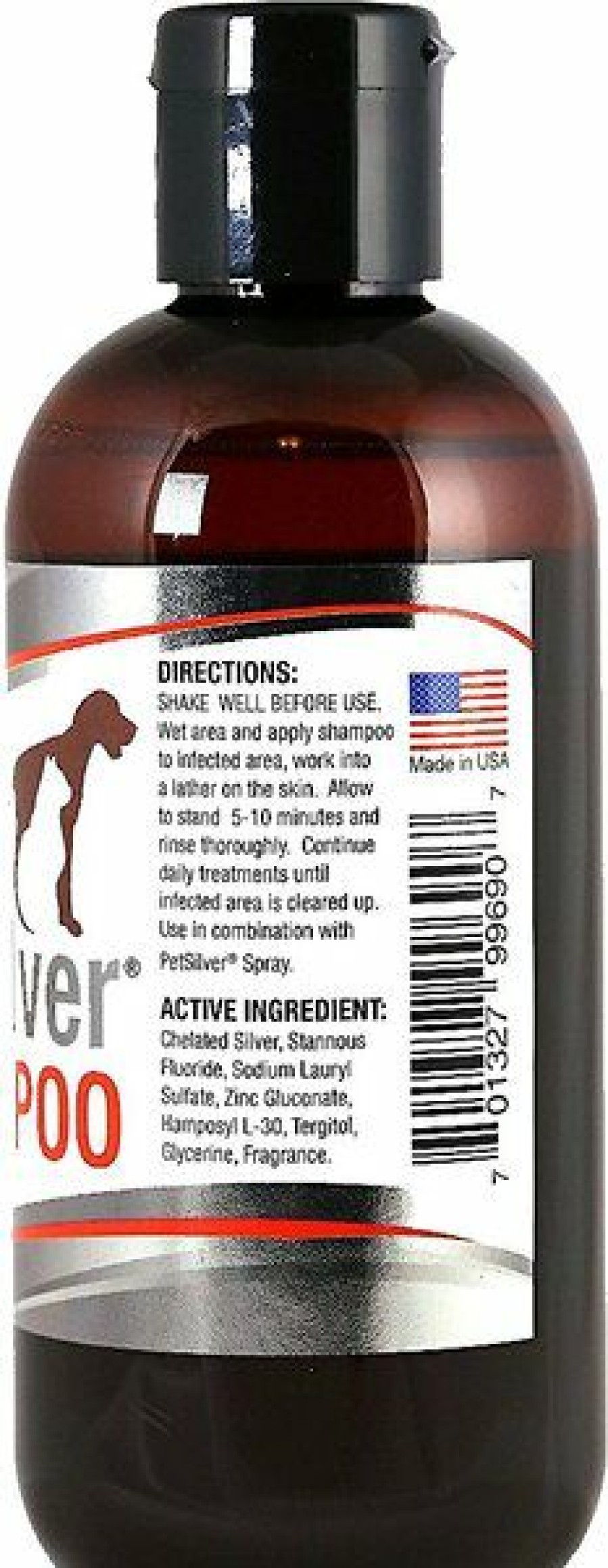 Cat Healthcare * | Discount Petsilver Antimicrobial Dog & Cat Shampoo, 8-Oz Bottle