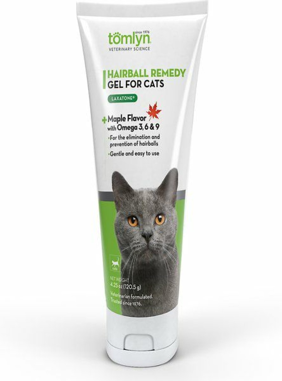 Cat Vitamins & Supplements * | Shop Tomlyn Laxatone Gel Hairball Control Supplement For Cats