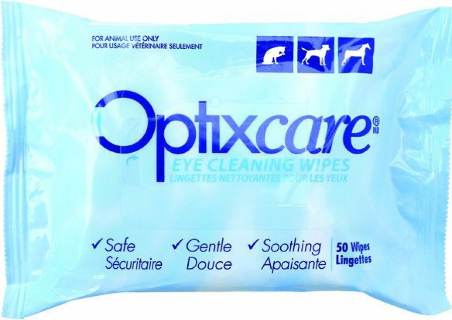 Cat Grooming * | Shop Optixcare Dog & Cat Eye Cleaning Wipes, 50 Count