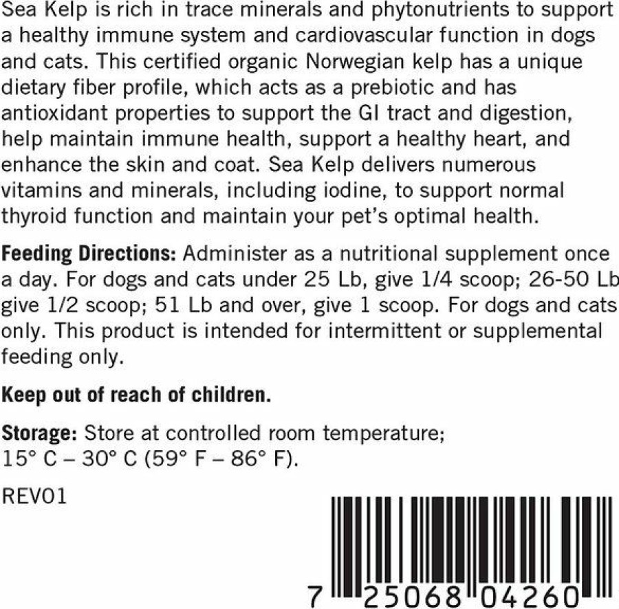 Cat Vitamins & Supplements * | Discount Thomas Labs C Kelp Organic Powder Dog & Cat Supplement, 16-Oz Jar