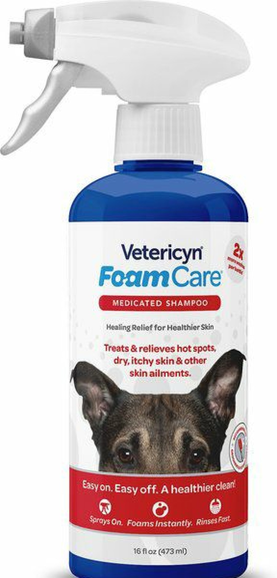 Cat Healthcare * | Limited Edition Vetericyn Foamcare Medicated Shampoo For Pets, 16-Oz Spray