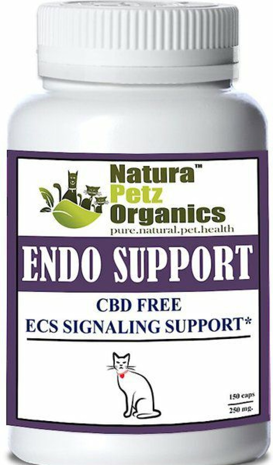 Cat Vitamins & Supplements * | Outlet Natura Petz Organics Endo Support* Endocannabinoid System Support* Cat Supplement, 150 Count