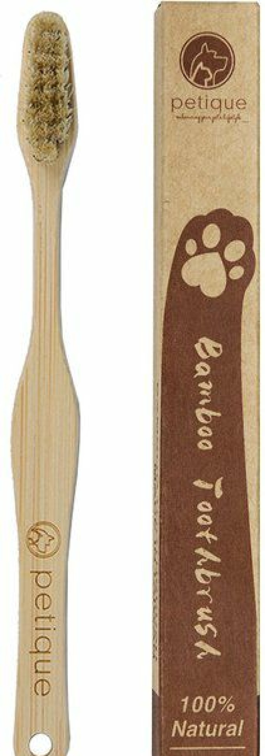 Cat Healthcare * | Store Petique Eco-Friendly Bamboo Dog & Cat Toothbrush, Small