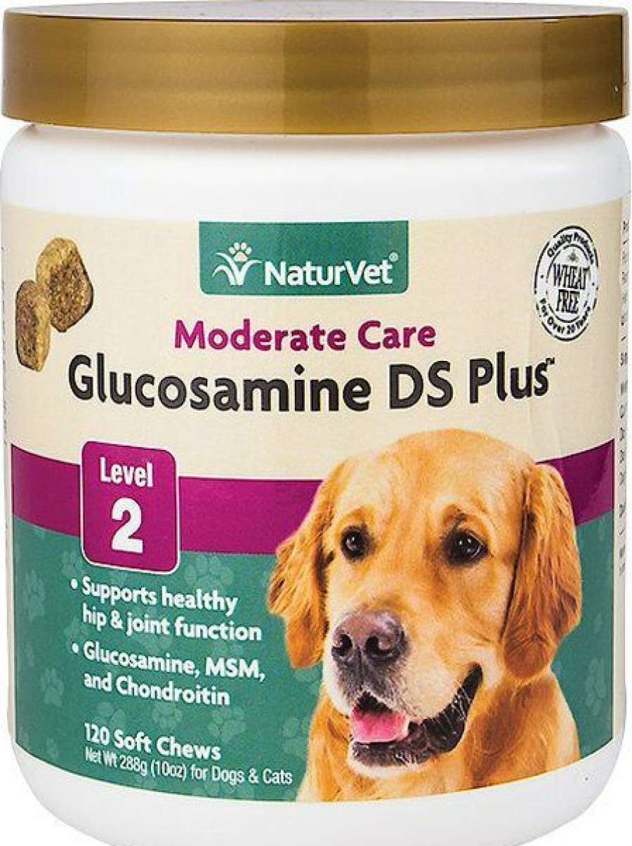 Cat Vitamins & Supplements * | Discount Naturvet Moderate Care Glucosamine Ds Plus Soft Chews Joint Supplement For Cats & Dogs