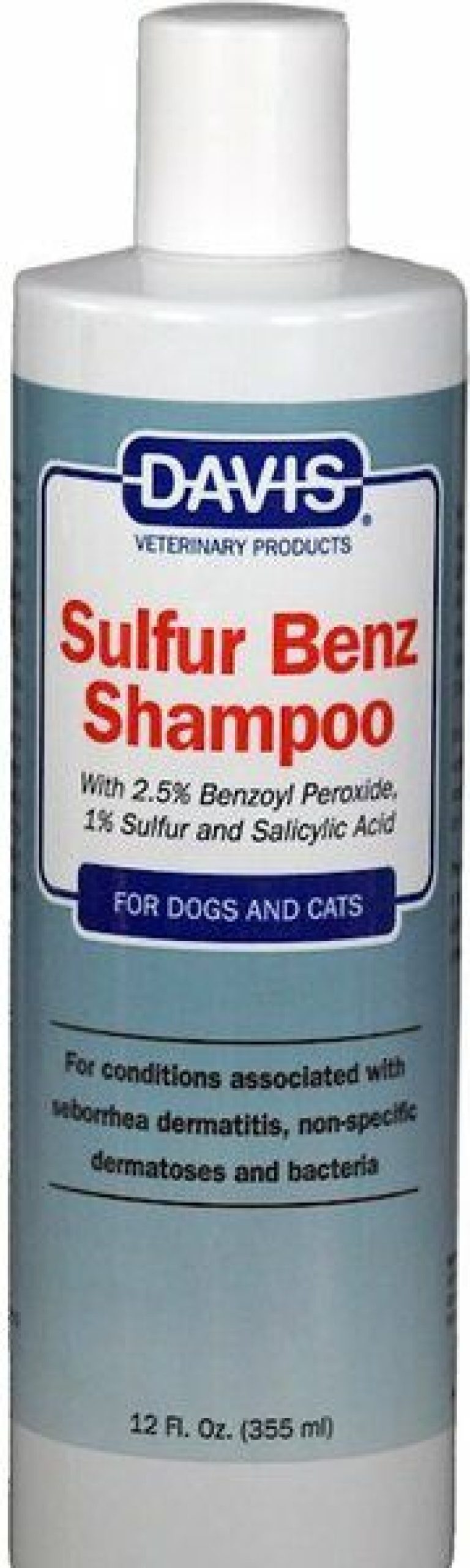 Cat Healthcare * | New Davis Sulfur Benz Dog & Cat Shampoo, 12-Oz Bottle