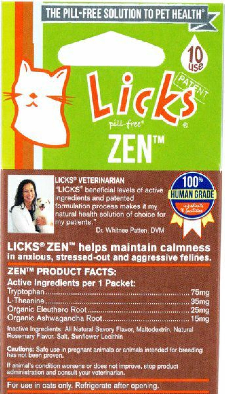 Cat Vitamins & Supplements * | Limited Edition Licks Pill-Free Zen Calming Cat Supplement