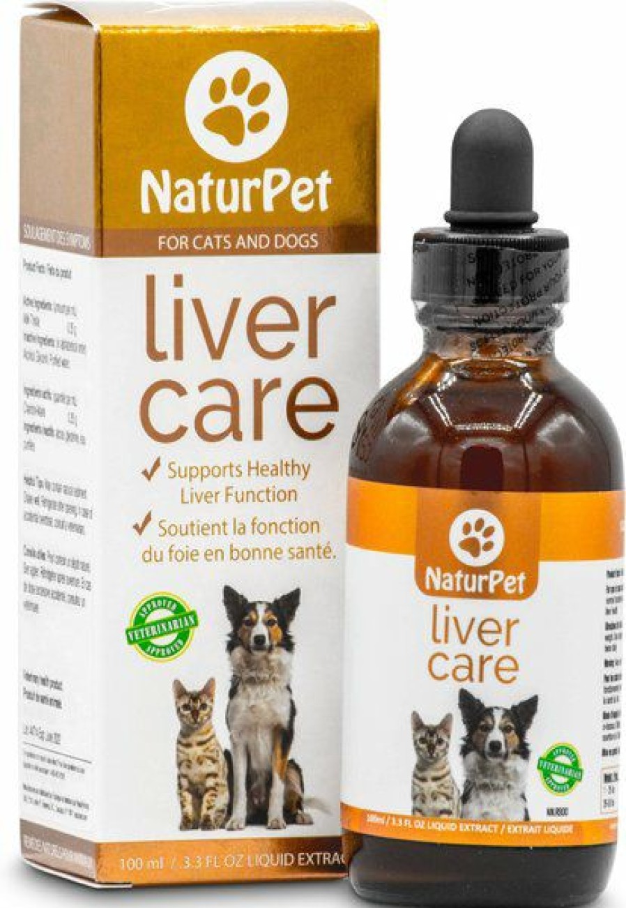 Cat Vitamins & Supplements * | New Naturpet Liver Care Pet Supplement, 100-Ml Bottle