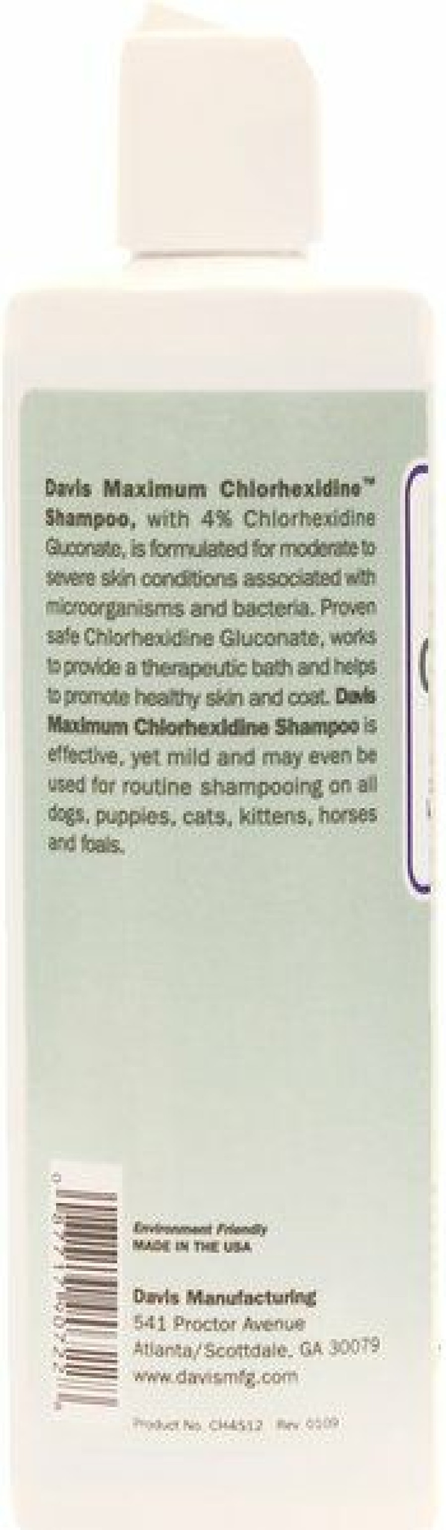 Cat Grooming * | New Davis Maximum Chlorhexidine Dog & Cat Shampoo, 12-Oz Bottle