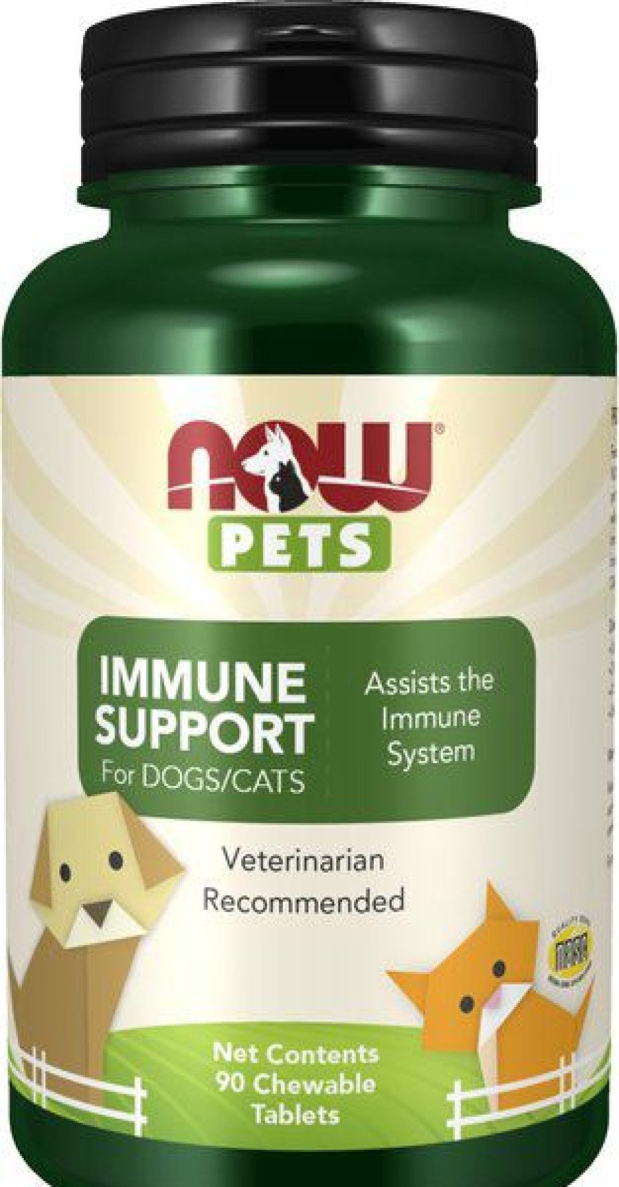 Cat Vitamins & Supplements * | Outlet Now Pets Immune Support Dog & Cat Supplement, 90 Count