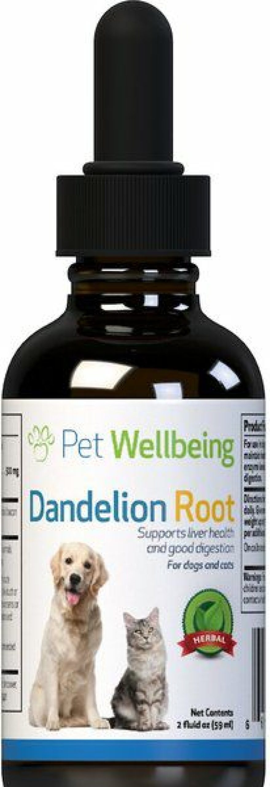 Cat Vitamins & Supplements * | New Pet Wellbeing Dandelion Root Bacon Flavored Liquid Digestive & Liver Supplement For Cats & Dogs