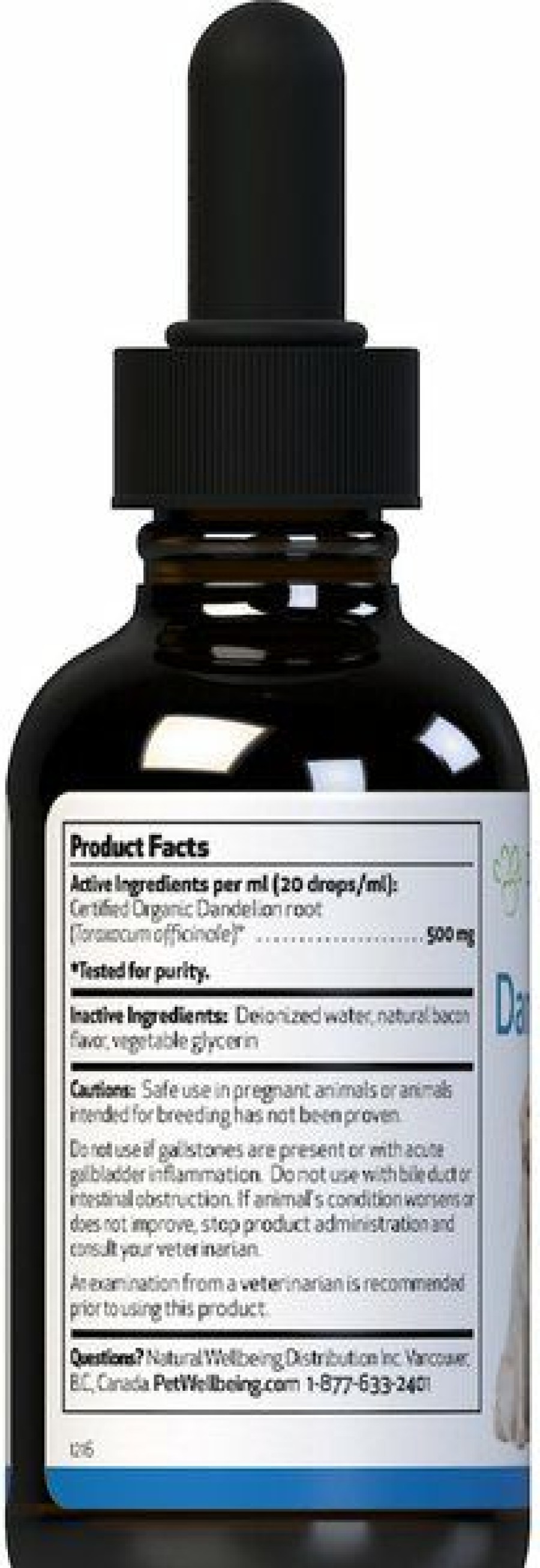 Cat Vitamins & Supplements * | New Pet Wellbeing Dandelion Root Bacon Flavored Liquid Digestive & Liver Supplement For Cats & Dogs