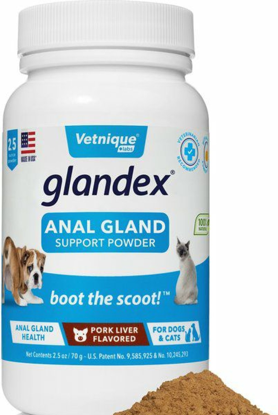 Cat Vitamins & Supplements * | Discount Vetnique Labs Glandex Anal Gland & Probiotic Pork Liver Flavored Pumpkin Fiber & Digestive Powder Supplement For Dogs & Cats