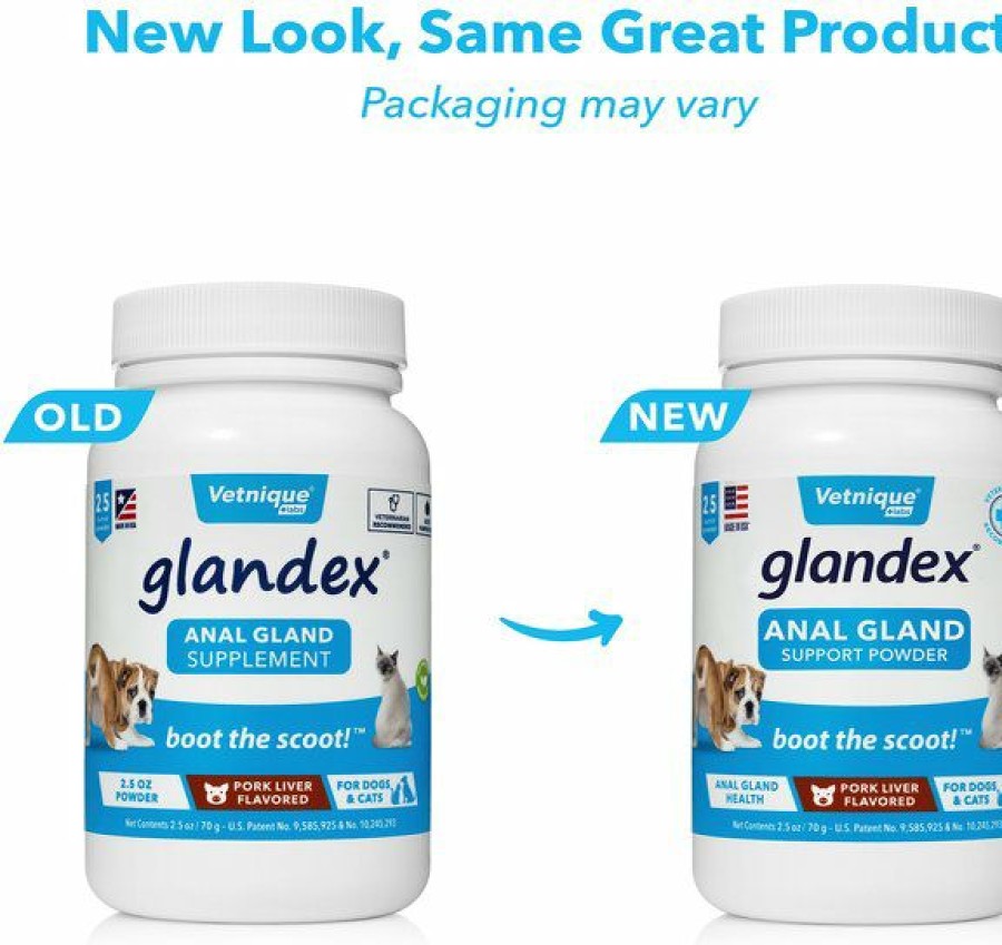 Cat Vitamins & Supplements * | Discount Vetnique Labs Glandex Anal Gland & Probiotic Pork Liver Flavored Pumpkin Fiber & Digestive Powder Supplement For Dogs & Cats