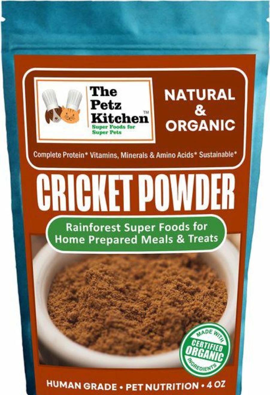 Cat Vitamins & Supplements * | Outlet The Petz Kitchen Cricket Powder Dog & Cat Supplement