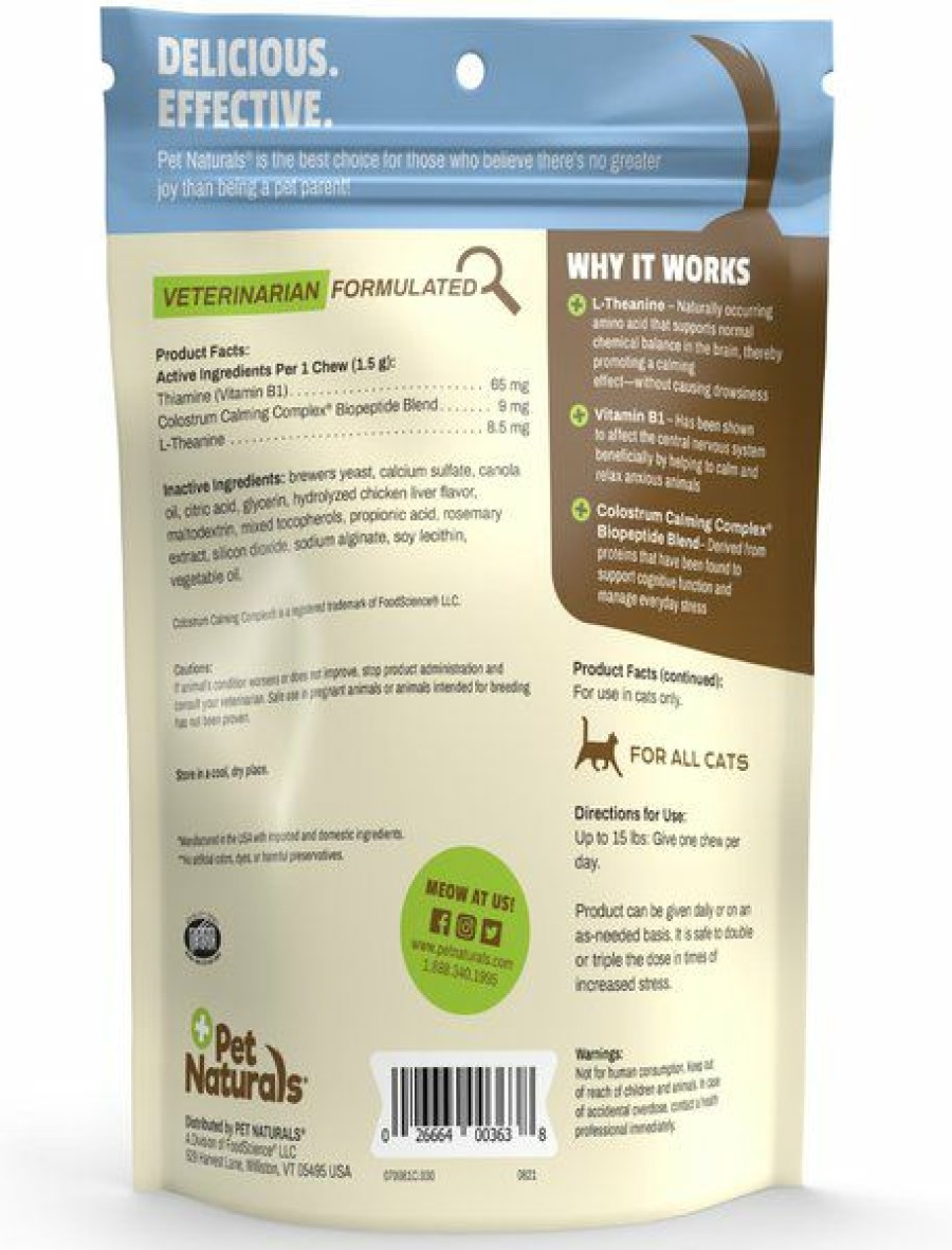 Cat Vitamins & Supplements * | Shop Pet Naturals Calming Cat Chews, 30 Count