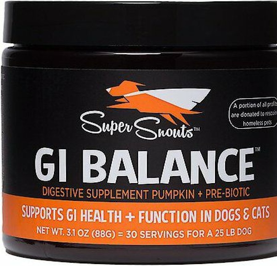 Cat Vitamins & Supplements * | New Super Snouts G.I. Balance Digestive Support Dog & Cat Supplement, 3.5-Oz Jar