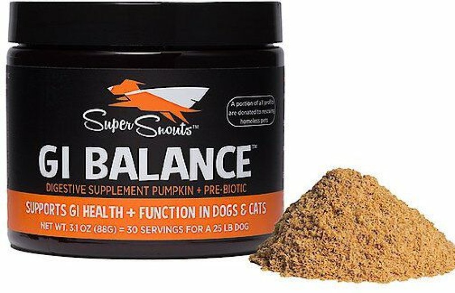 Cat Vitamins & Supplements * | New Super Snouts G.I. Balance Digestive Support Dog & Cat Supplement, 3.5-Oz Jar