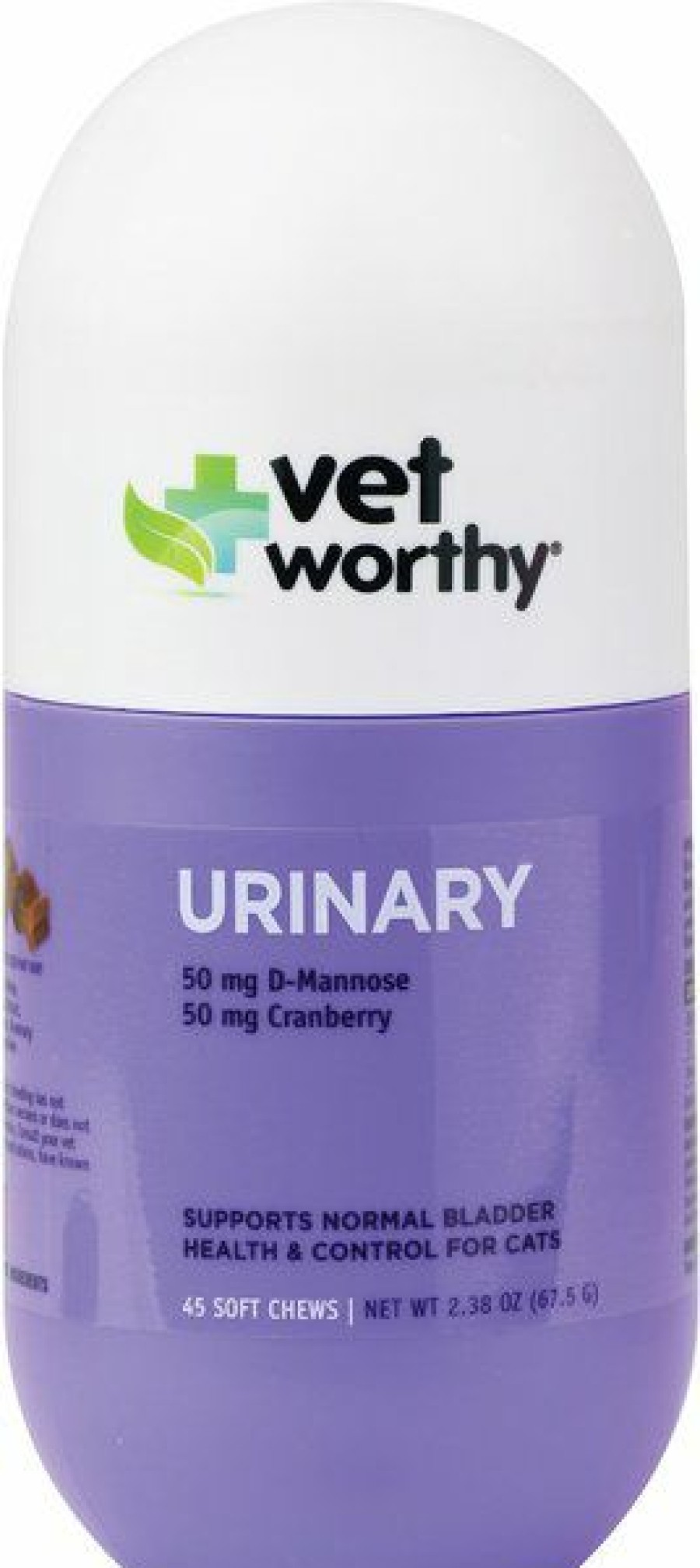 Cat Vitamins & Supplements * | Outlet Vet Worthy Feline Urinary Soft Chews Urinary Supplement For Cats, 45 Count