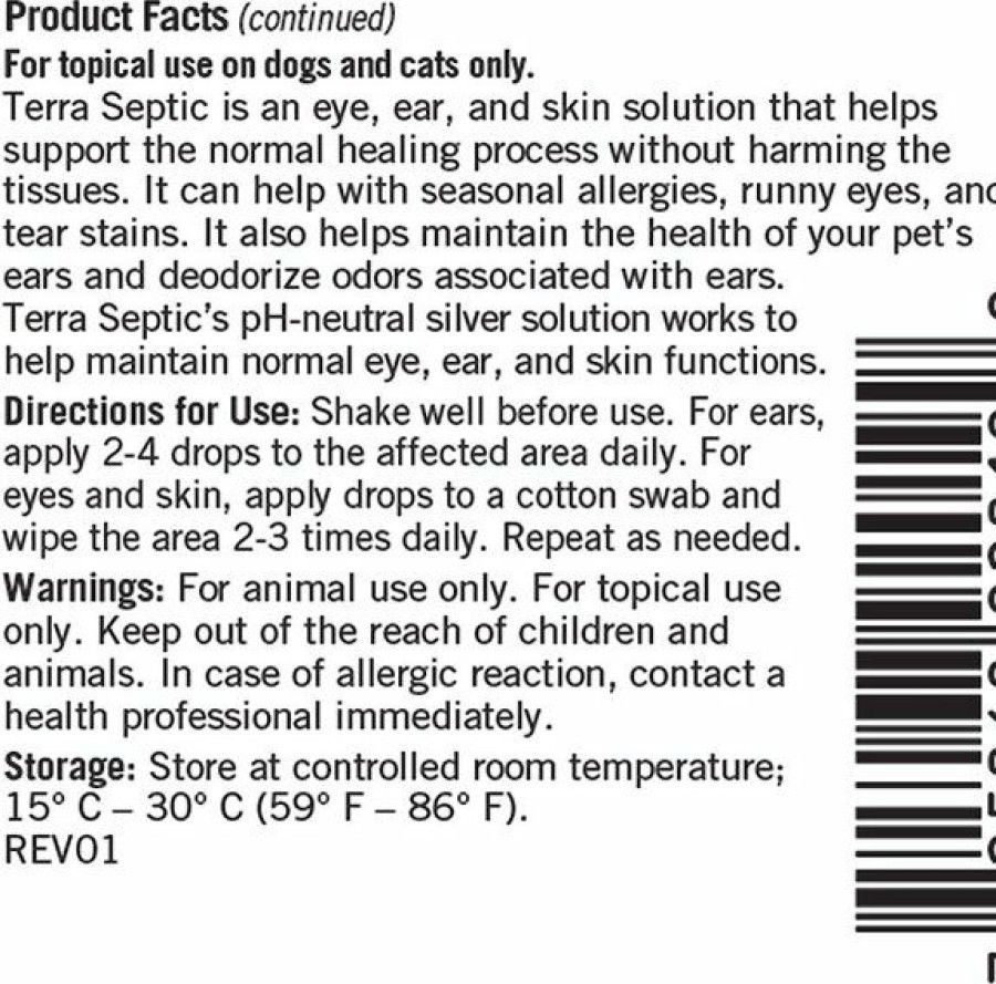 Cat Grooming * | Store Thomas Labs Terra Septic Dog & Cat Eye & Ear Drops, 30-Ml