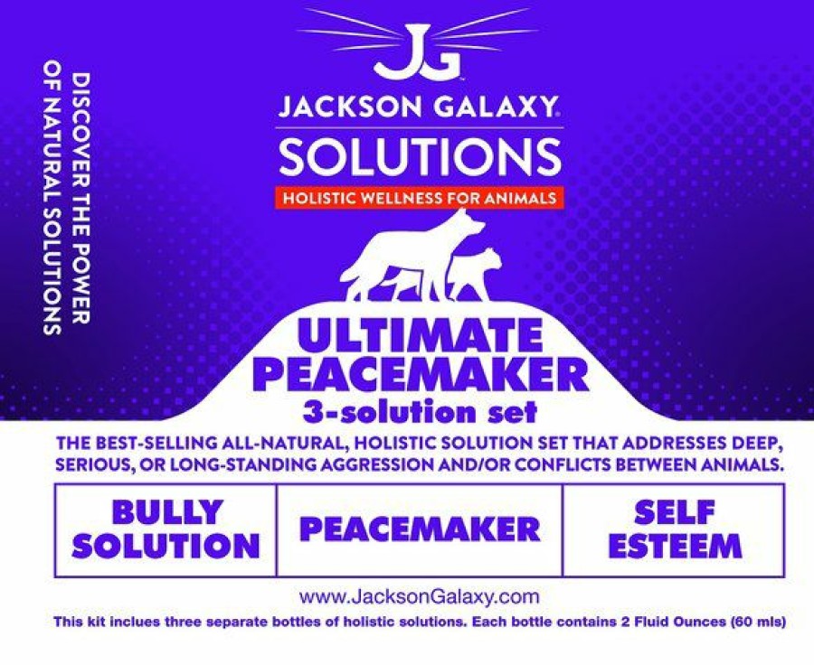 Cat Healthcare * | Store Jackson Galaxy Solutions Solutions Ultimate Peacemaker Aromatherapy Set For Dogs & Cats, 2-Oz