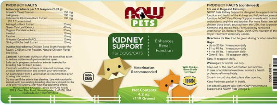 Cat Vitamins & Supplements * | Shop Now Pets Kidney Support Dog & Cat Supplement, 4.2-Oz Bottle