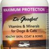 Cat Vitamins & Supplements * | Outlet Dr. Goodpet Maximum Protection Vitamins & Minerals Healthy Skin, Coat & Bones Dog & Cat Supplement, 8-Oz Jar