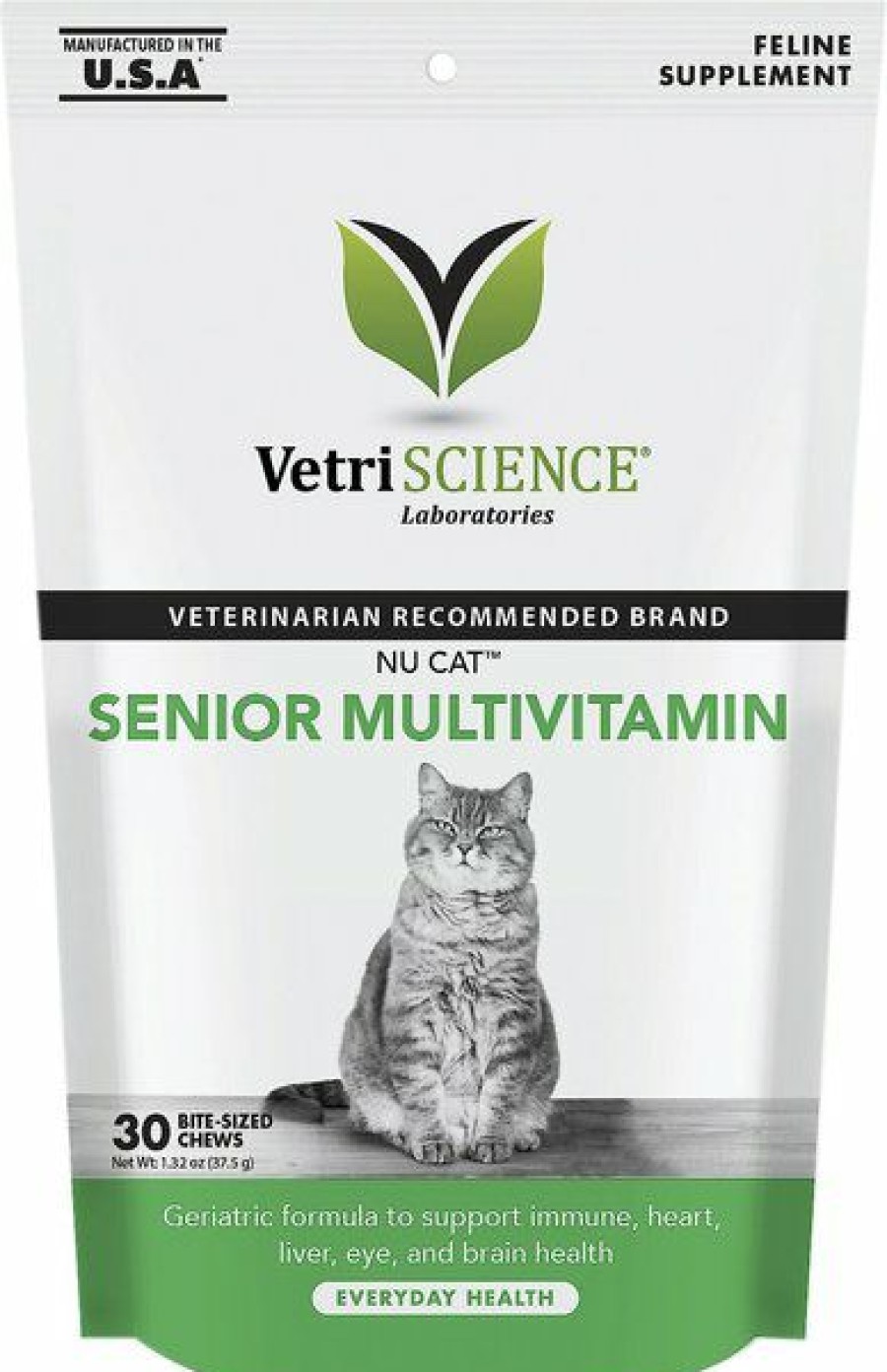 Cat Vitamins & Supplements * | Shop Vetriscience Nu Cat Senior Soft Chews Multivitamin For Cats, 30 Count