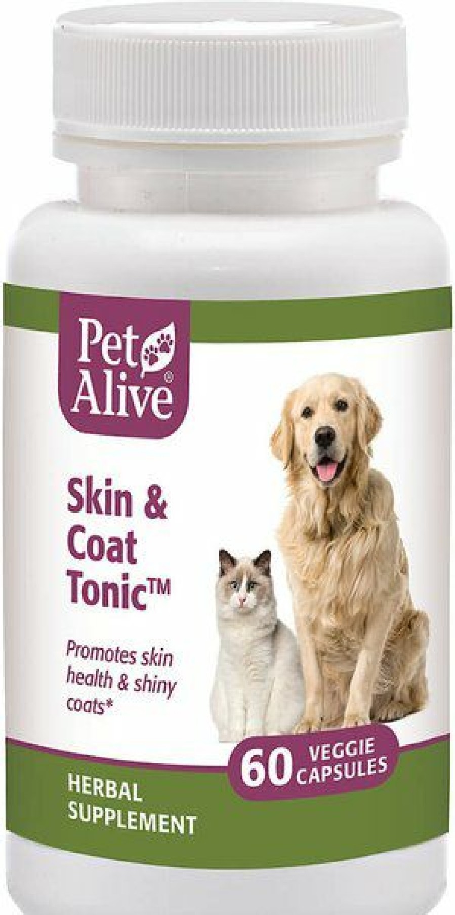 Cat Vitamins & Supplements * | Limited Edition Petalive Skin & Coat Tonic Shiny & Glossy Fur Dog & Cat Supplement, 60 Count