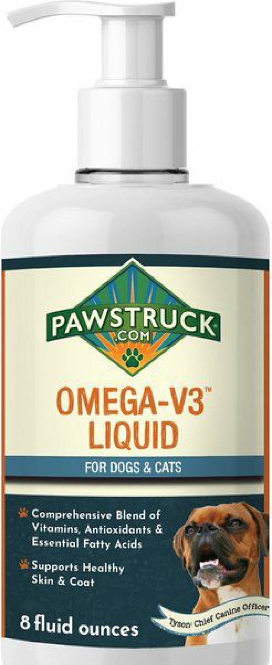 Cat Vitamins & Supplements * | Store Pawstruck Omega-V3 Liquid Dog & Cat Supplement, 8-Oz Bottle