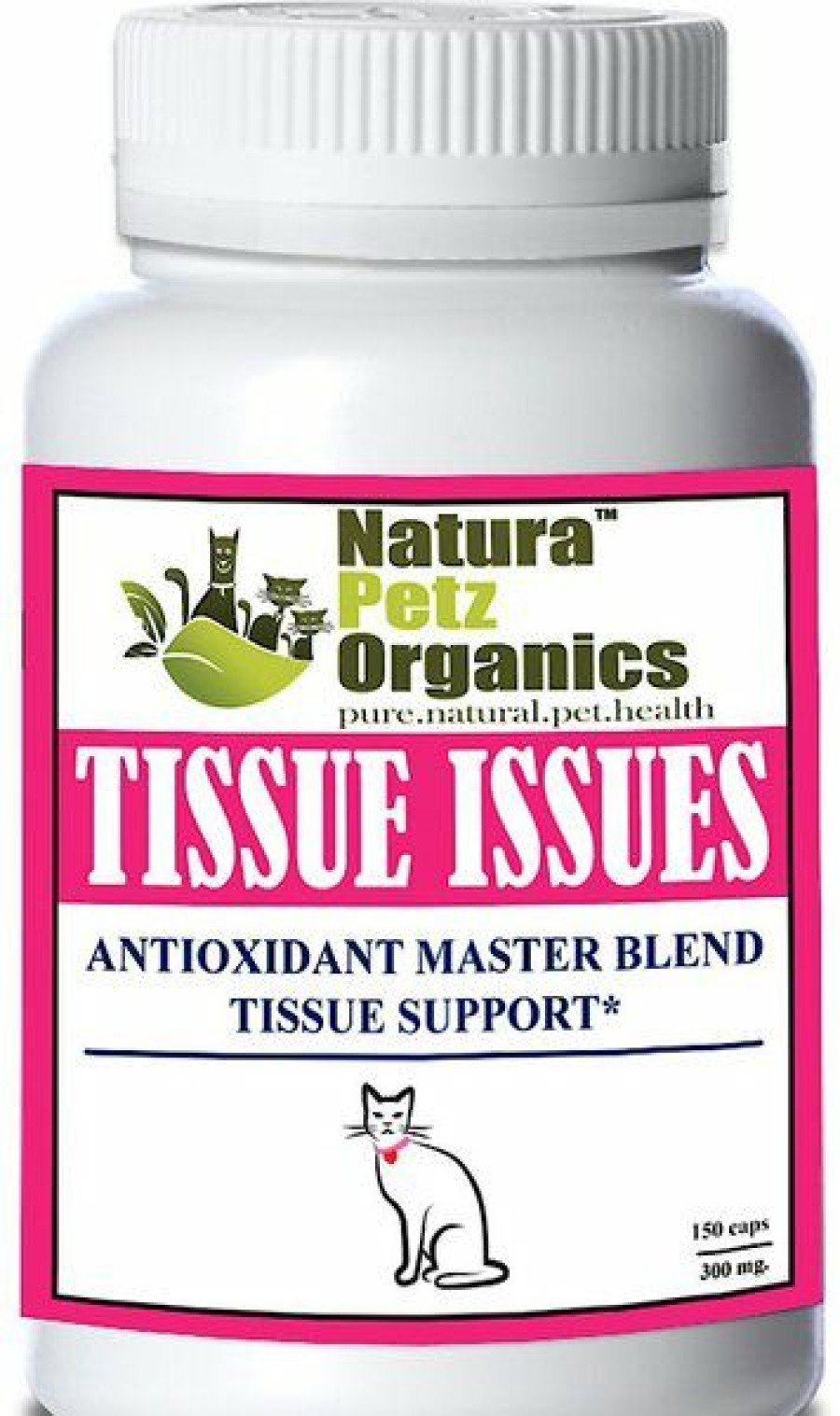 Cat Vitamins & Supplements * | Outlet Natura Petz Organics Tissue Issues* Antioxidant Master Blend Tissue Support* Cat Supplement, 150 Count