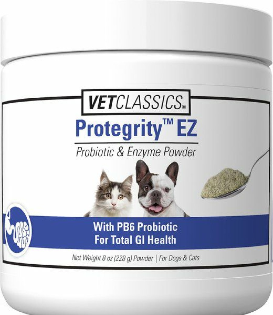 Cat Vitamins & Supplements * | Store Vetclassics Protegrity Ez Probiotic & Enzyme Powder Dog & Cat Supplement